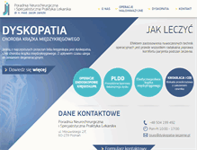 Tablet Screenshot of dyskopatia-leczenie.pl